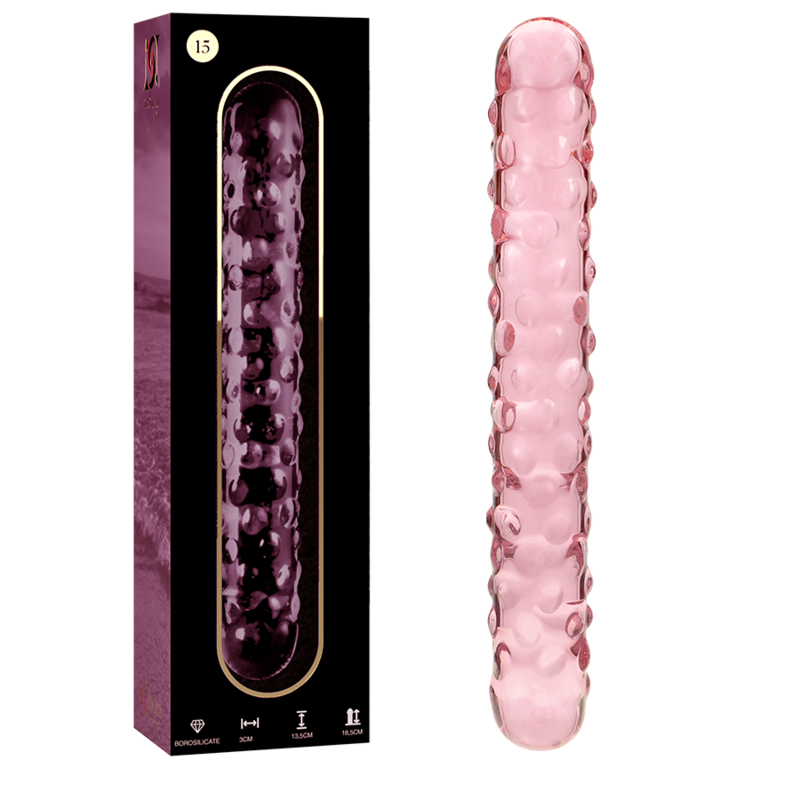 Nebula Series By Ibiza - Modèle 15 Gode En Verre Borosilicate Rose 18.5 Cm -O- 3 Cm